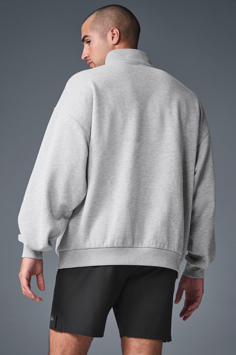 Pullover Alo Yoga Accolade 1/4 Zip Hombre Gris | Colombia  SGXC-13605