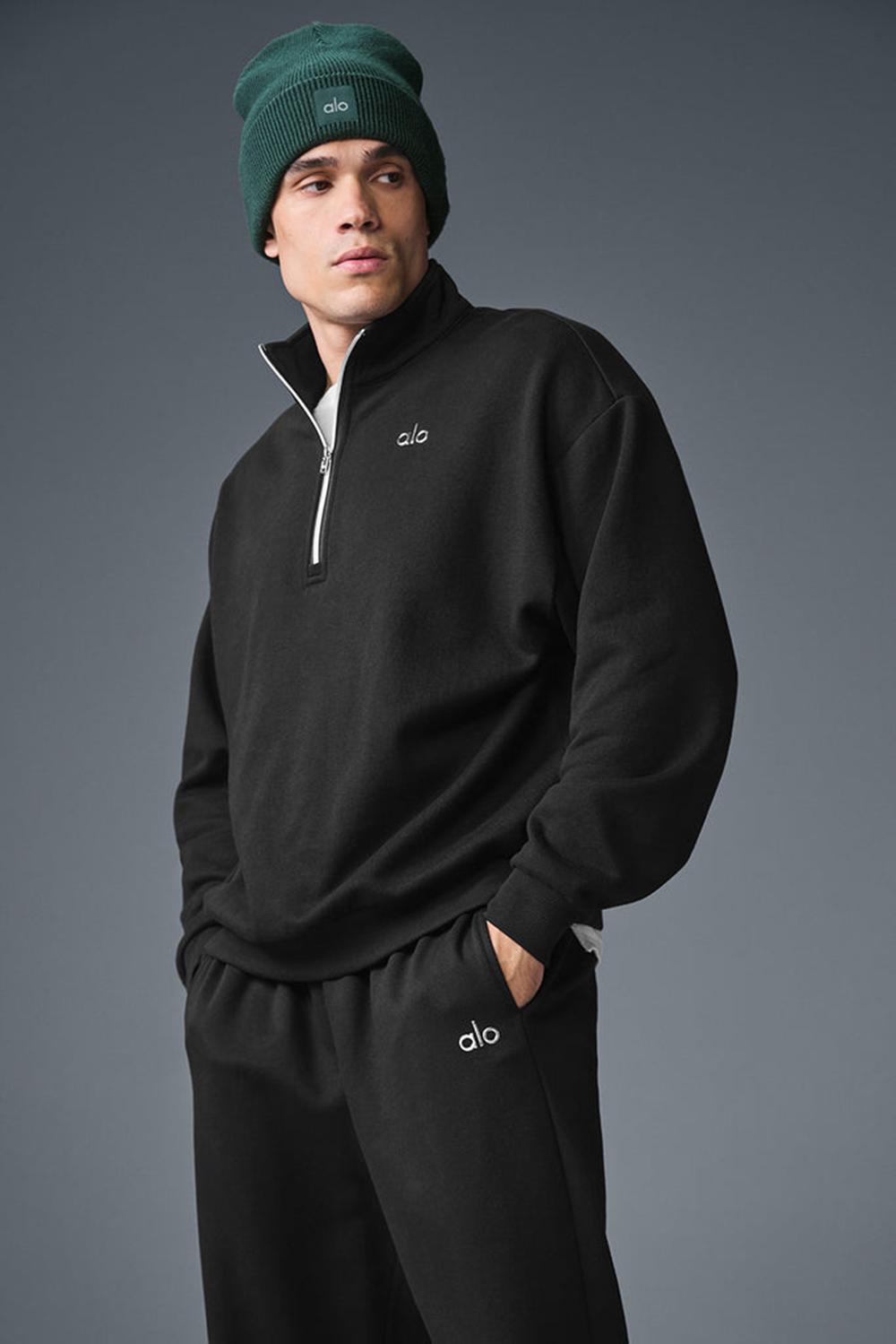 Pullover Alo Yoga Accolade 1/4 Zip Hombre Negras | Colombia  GKDJ-28375