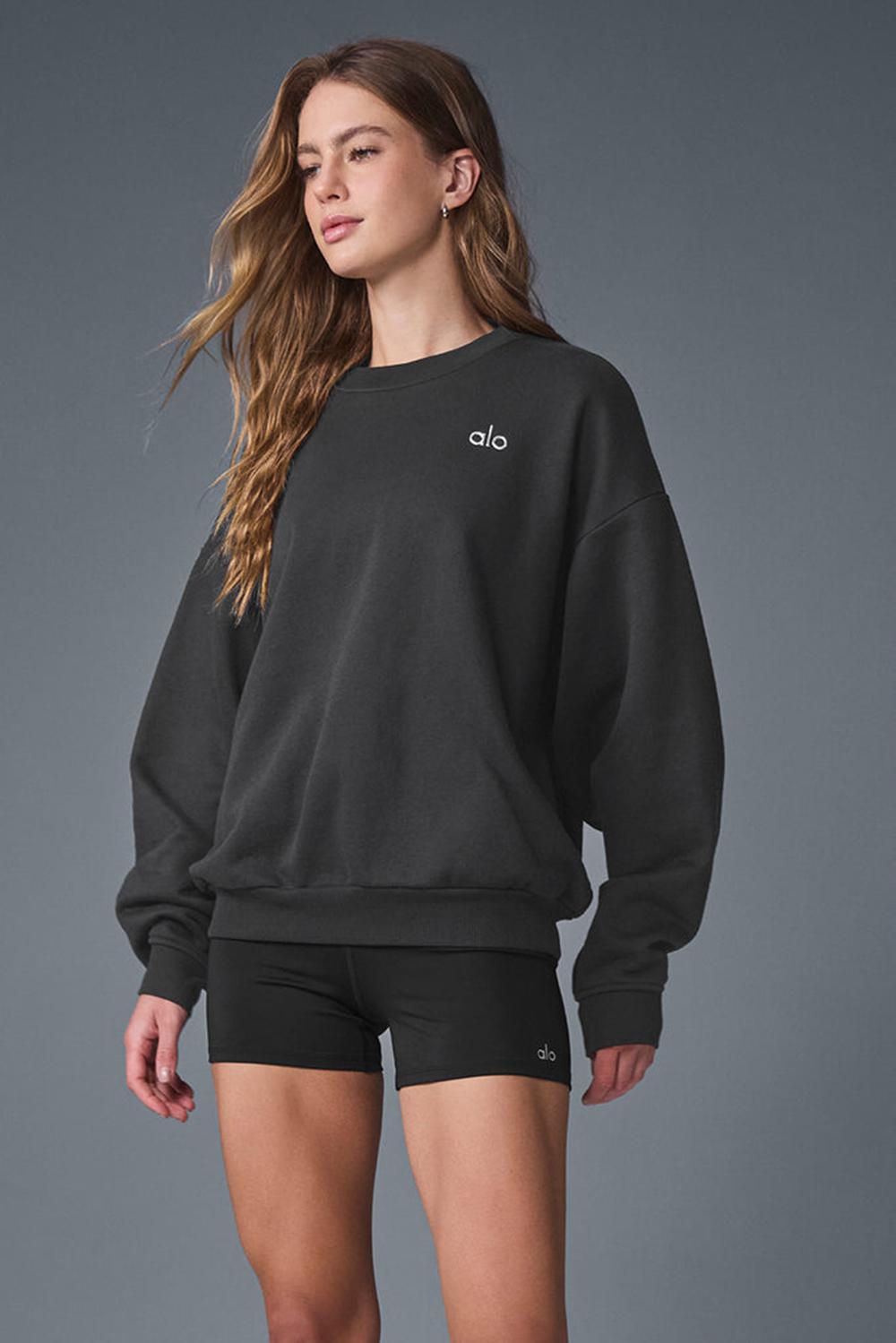 Pullover Alo Yoga Accolade Crew Neck Mujer Anthracite | Colombia  WRDY-69215