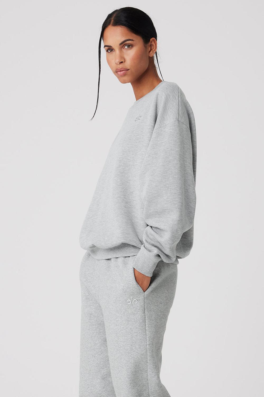 Pullover Alo Yoga Accolade Crew Neck Mujer Gris | Colombia  VSAI-24590