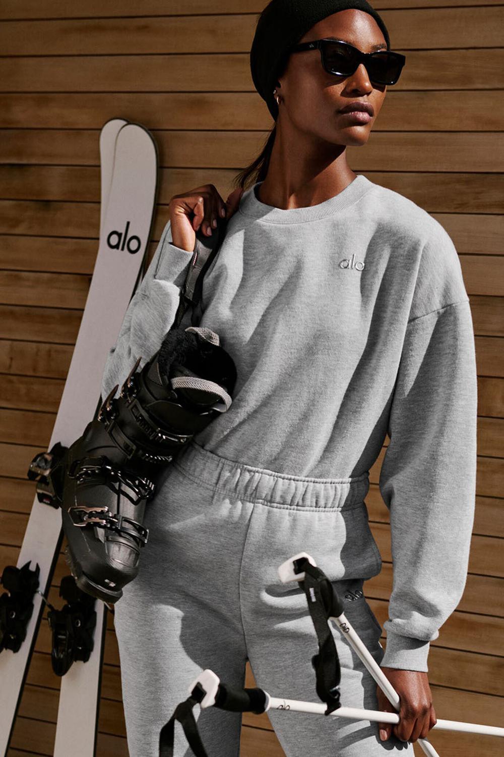 Pullover Alo Yoga Accolade Crew Neck Mujer Gris | Colombia  VSAI-24590