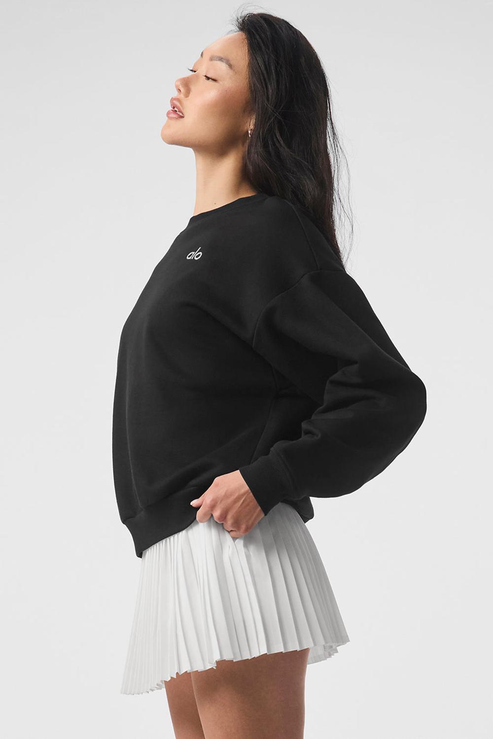Pullover Alo Yoga Accolade Crew Neck Mujer Negras | Colombia  QKUN-05263