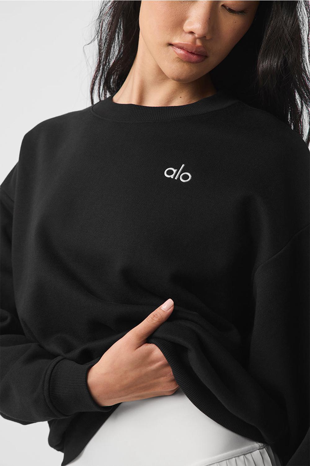 Pullover Alo Yoga Accolade Crew Neck Mujer Negras | Colombia  QKUN-05263