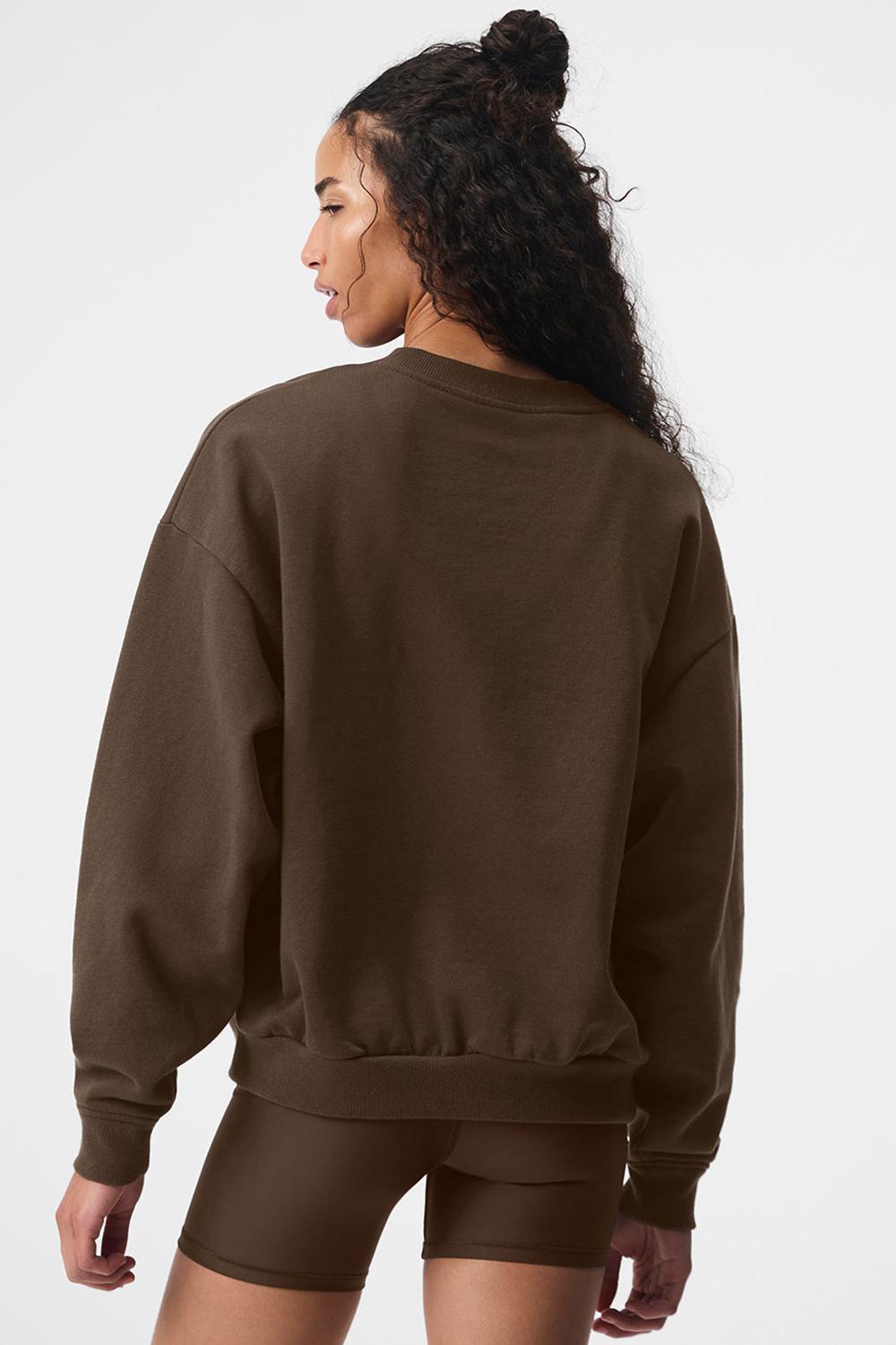 Pullover Alo Yoga Accolade Crew Neck Mujer Espresso | Colombia  APMY-23476