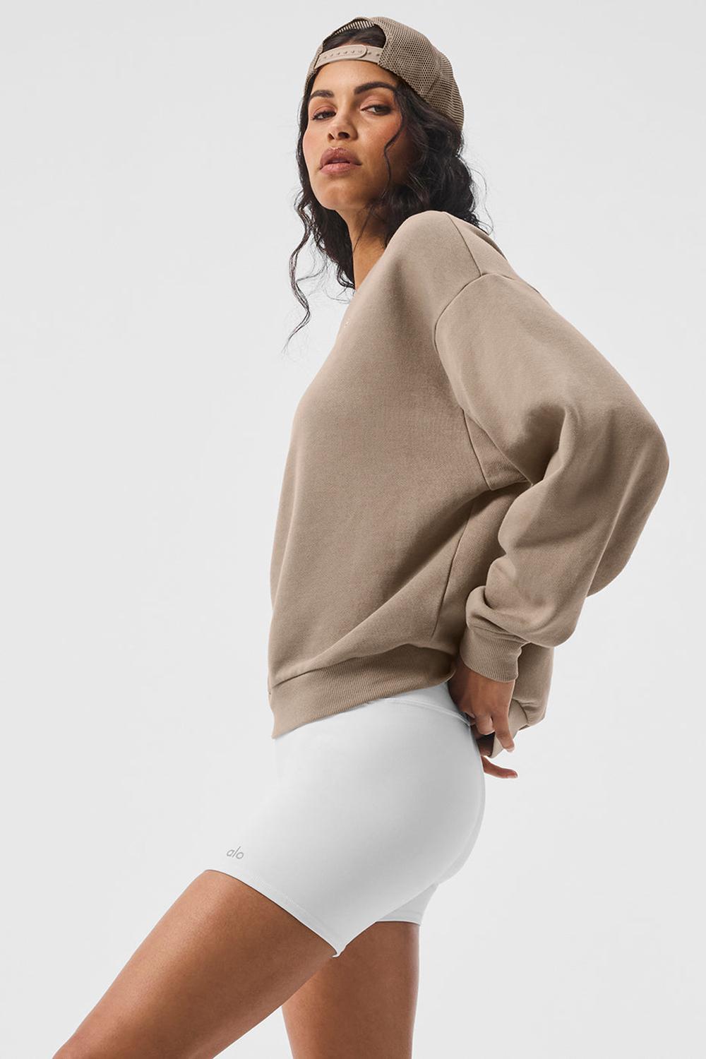 Pullover Alo Yoga Accolade Crew Neck Mujer Gravel | Colombia  XJUG-86395