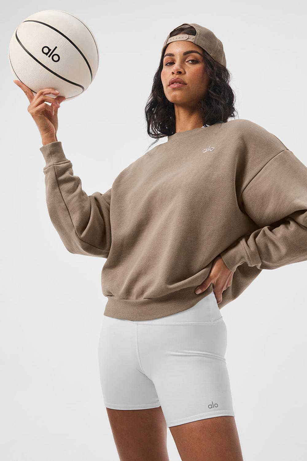 Pullover Alo Yoga Accolade Crew Neck Mujer Gravel | Colombia  XJUG-86395