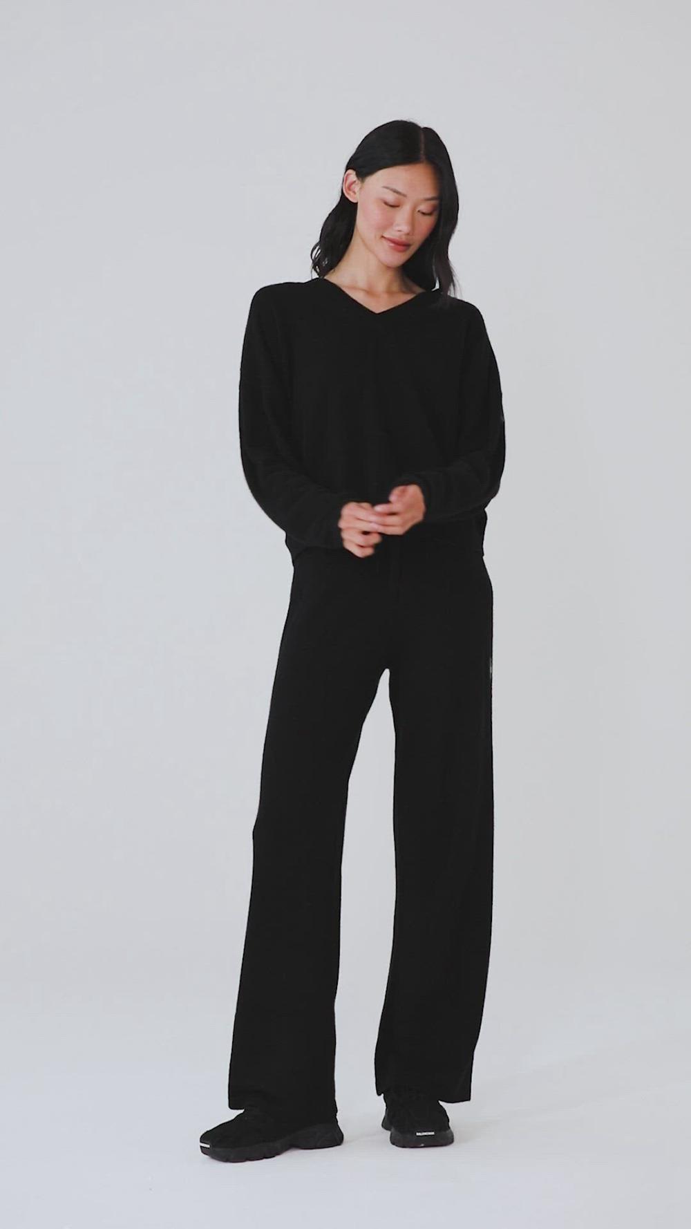 Pullover Alo Yoga Cashmere Jet Set V-Neck Mujer Gris | Colombia  AUFH-89362