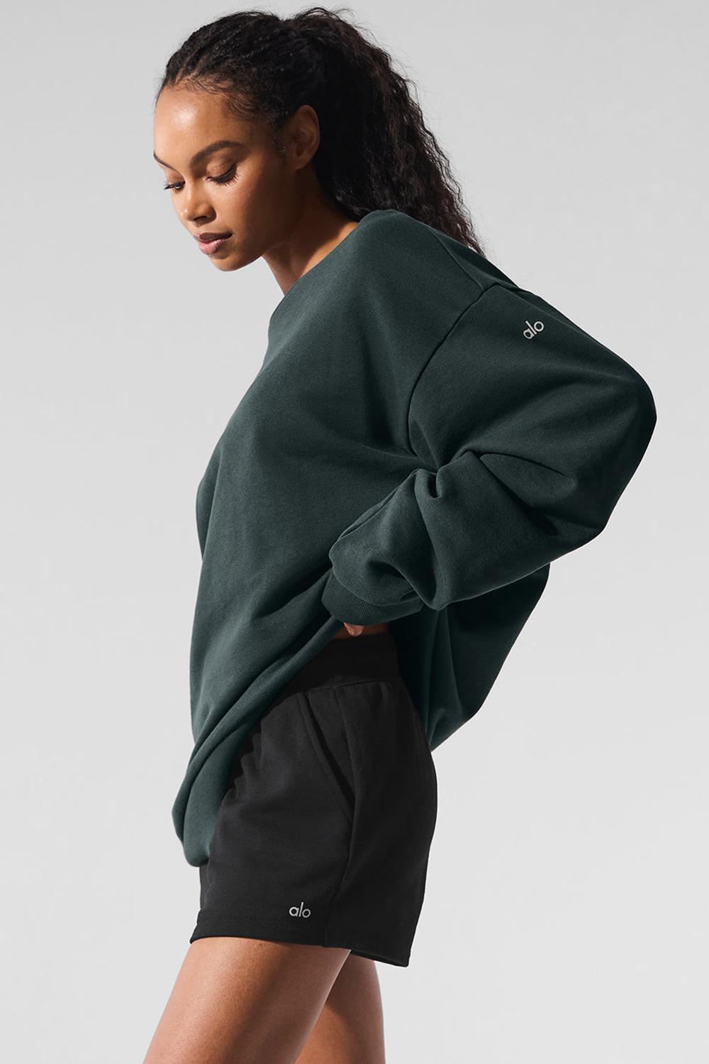 Pullover Alo Yoga Chill Crew Neck Mujer Verde | Colombia  VSNU-53716