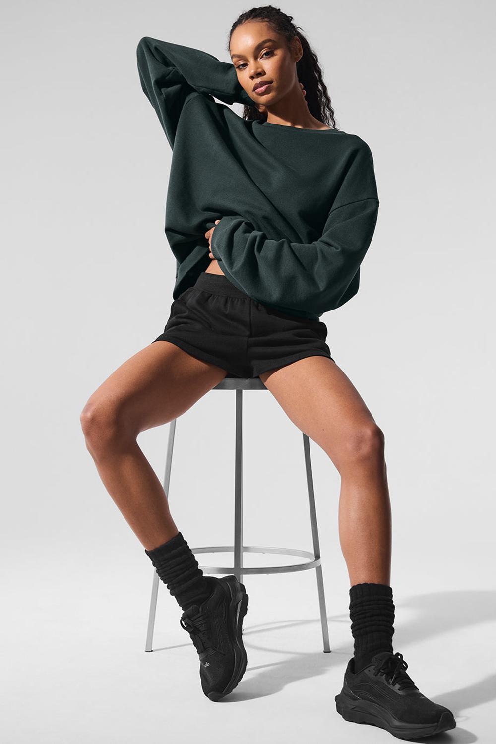 Pullover Alo Yoga Chill Crew Neck Mujer Verde | Colombia  VSNU-53716
