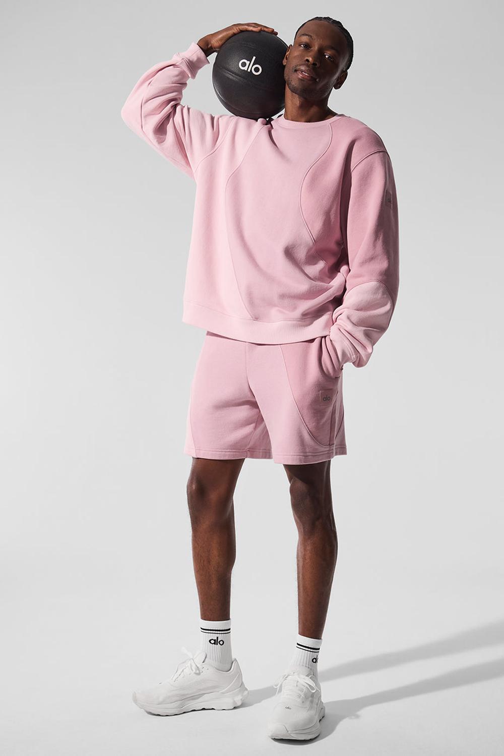 Pullover Alo Yoga Make Waves Crew Neck Hombre Rosas | Colombia  SOXK-45263