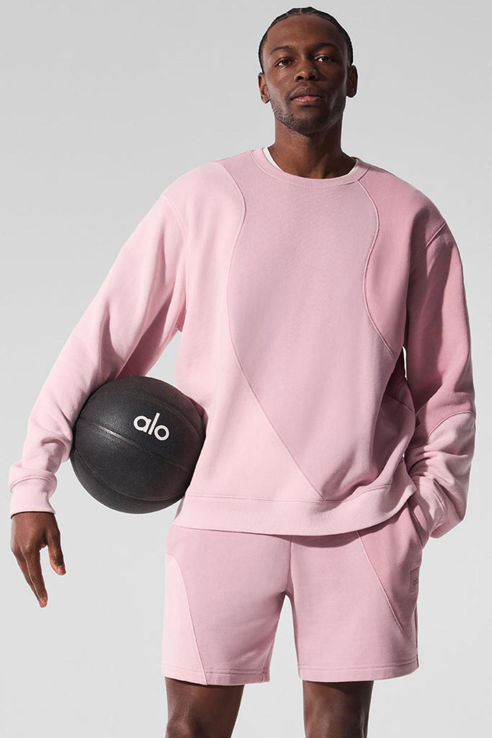 Pullover Alo Yoga Make Waves Crew Neck Hombre Rosas | Colombia  SOXK-45263
