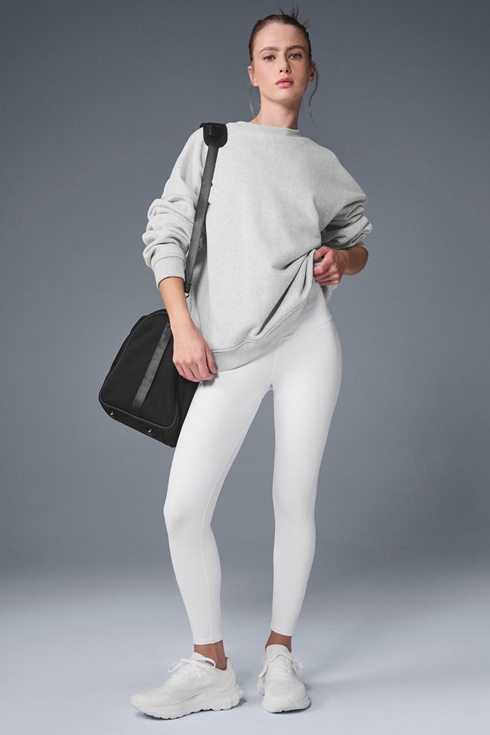 Pullover Alo Yoga Renown Heavy Weight Crew Neck Mujer Gris | Colombia  TOEG-79540