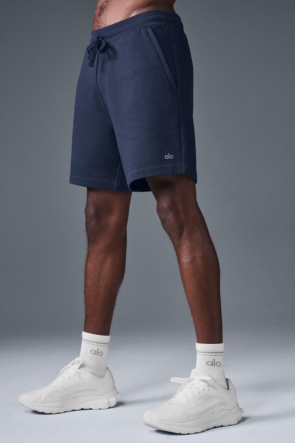 Short Alo Yoga Chill Hombre Azul Marino | Colombia  ZBDY-03821