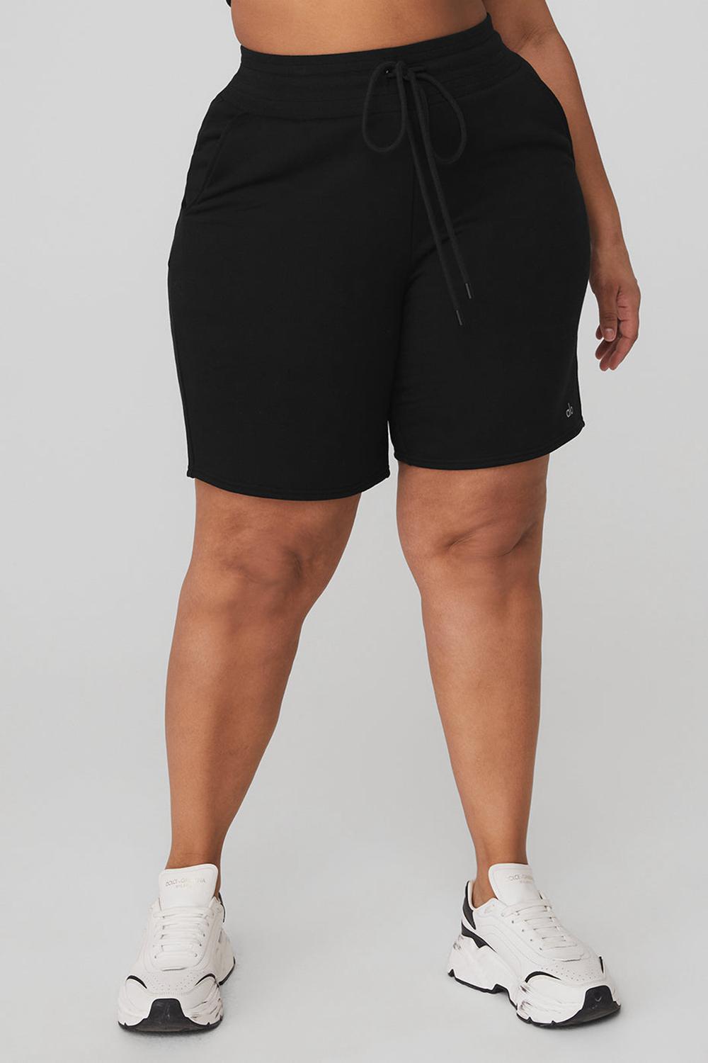 Short Alo Yoga High-Waist Easy Sweat Mujer Negras | Colombia  JASQ-69574
