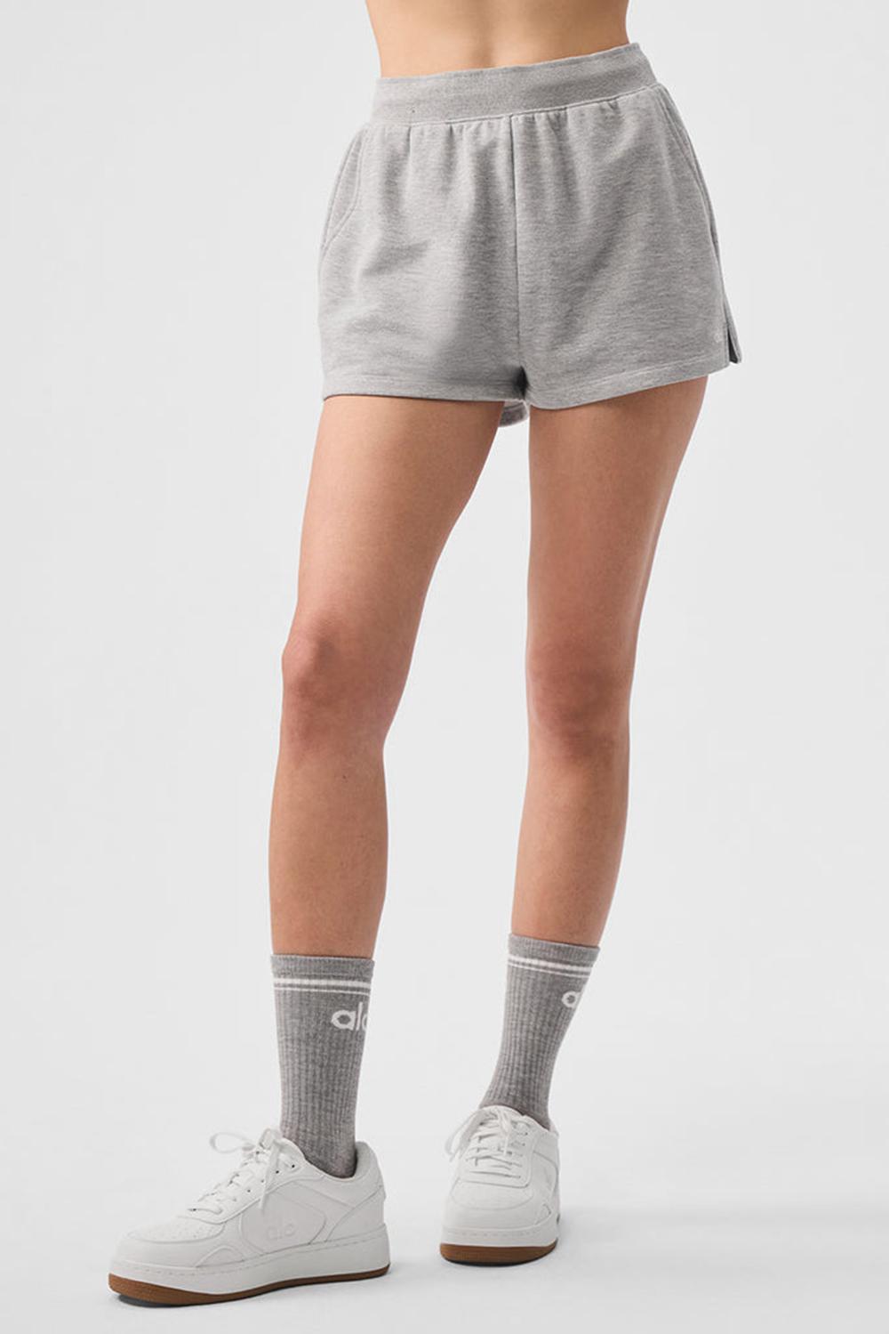 Short Alo Yoga Low Key Sweat Mujer Gris | Colombia  XFON-04912
