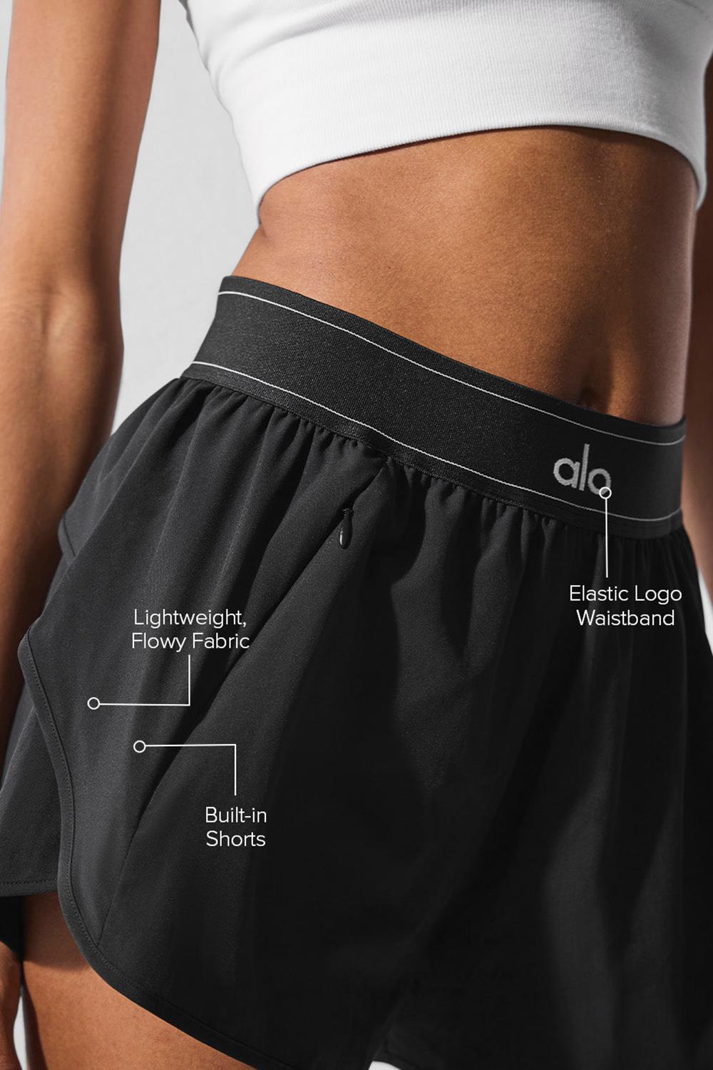 Short Alo Yoga Match Point Mujer Negras | Colombia  VNRW-84251
