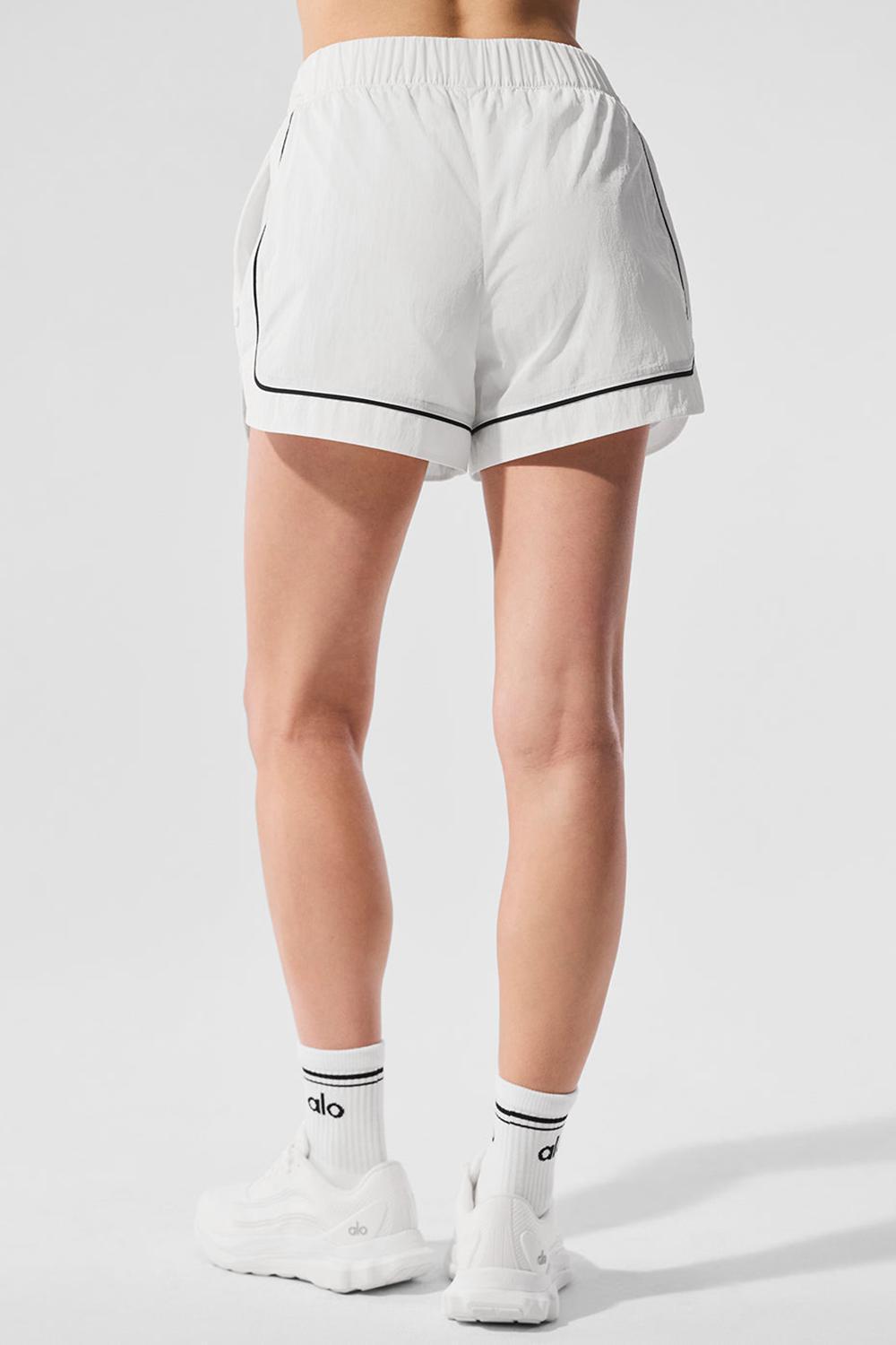 Short Alo Yoga Motivate Track Mujer Blancas Negras | Colombia  HWQN-93502