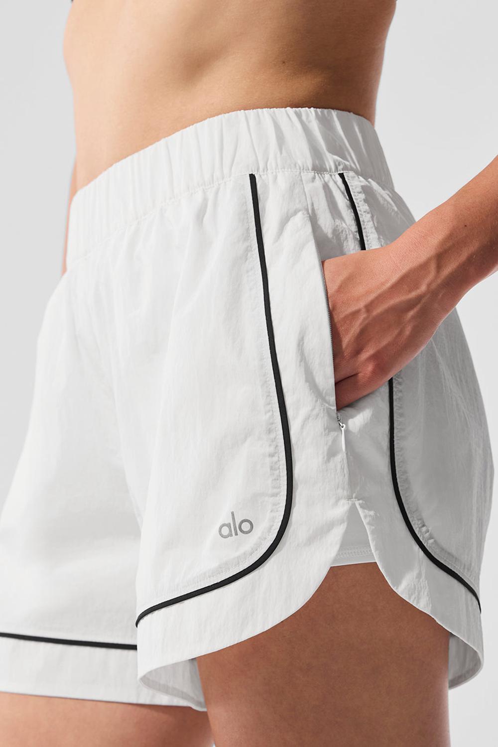 Short Alo Yoga Motivate Track Mujer Blancas Negras | Colombia  HWQN-93502