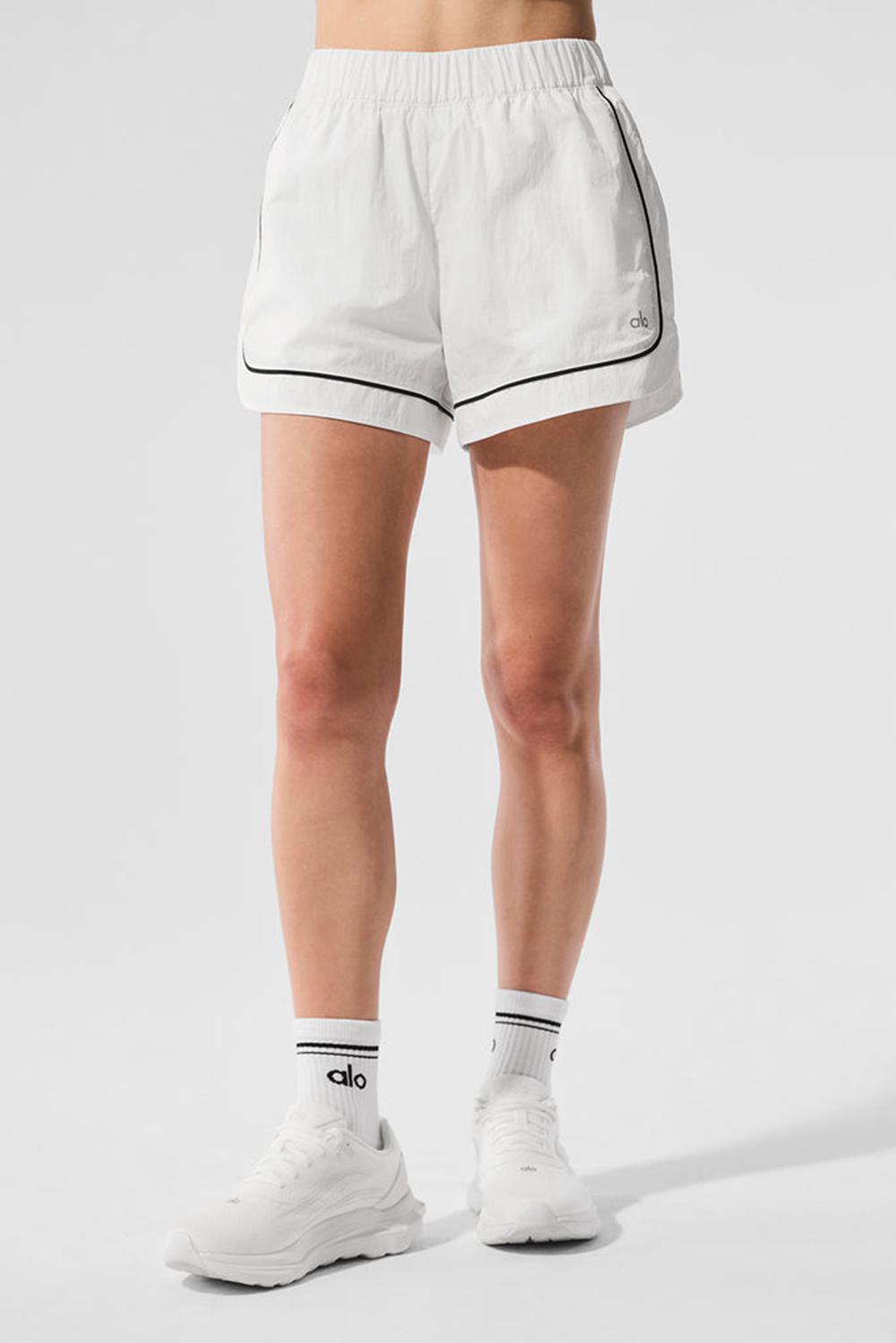 Short Alo Yoga Motivate Track Mujer Blancas Negras | Colombia  HWQN-93502