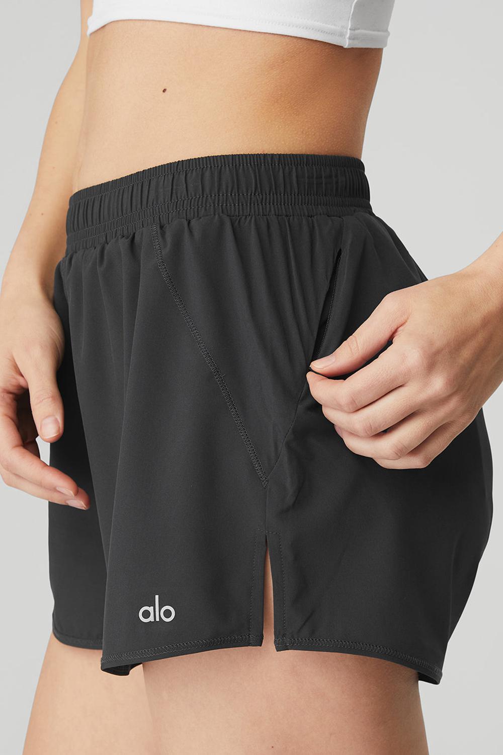 Short Alo Yoga Stride Mujer Anthracite | Colombia  NMGC-71328