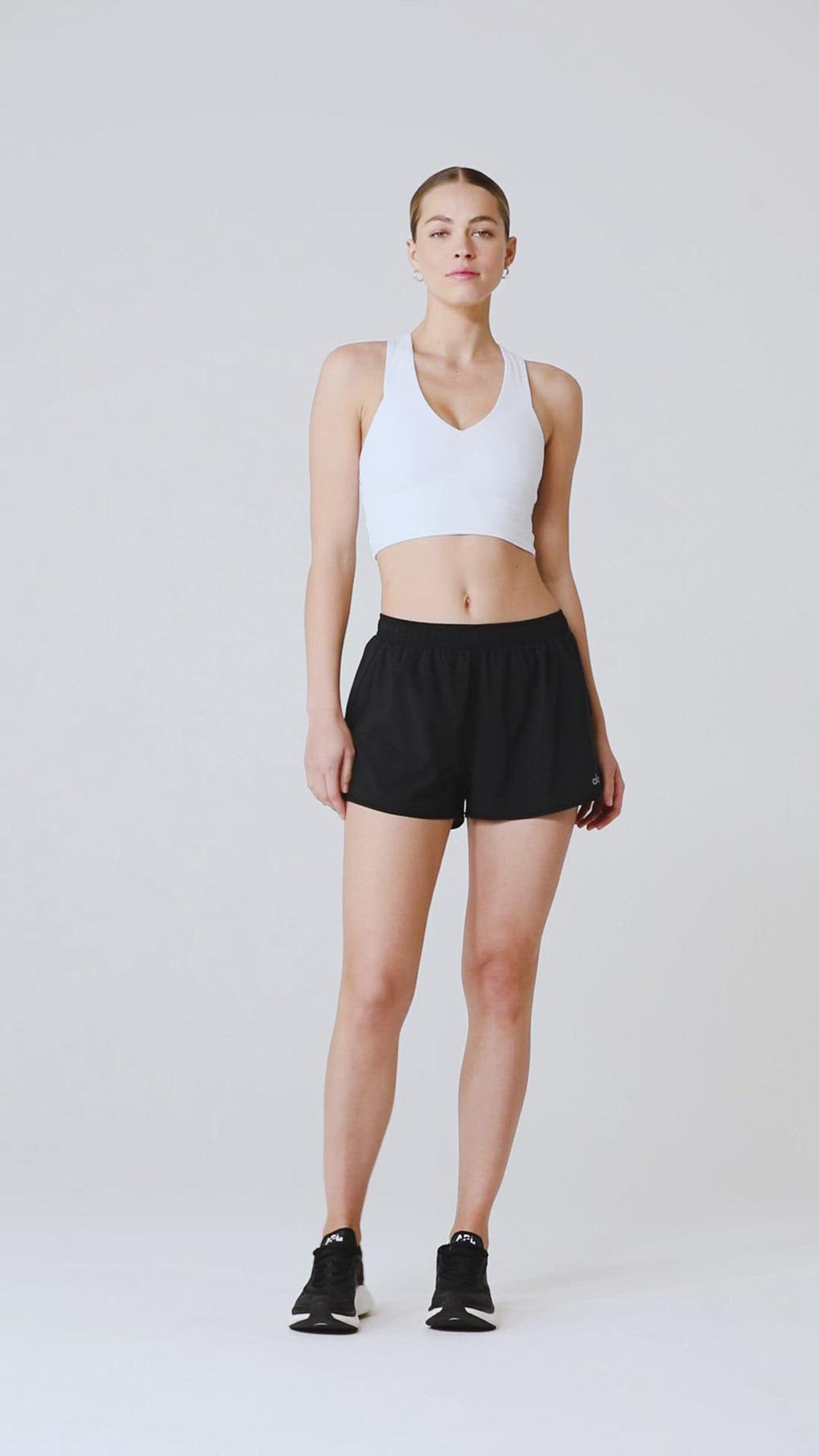 Short Alo Yoga Stride Mujer Anthracite | Colombia  NMGC-71328