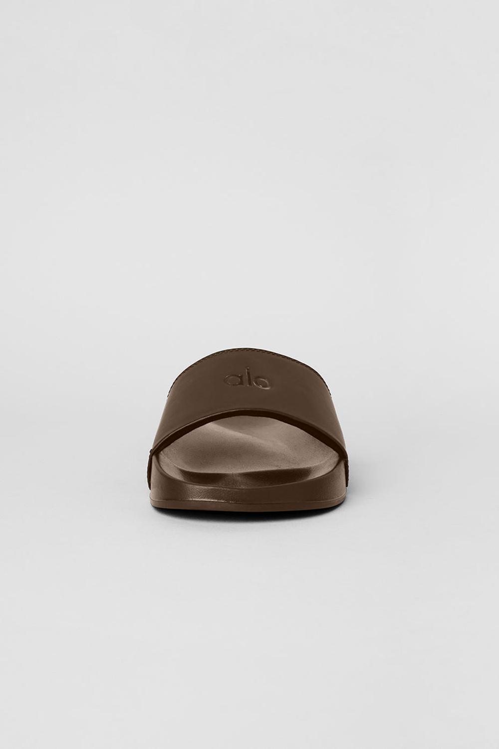 Slide Alo Yoga Unisex It Slide Mujer Espresso | Colombia  KFZL-07413