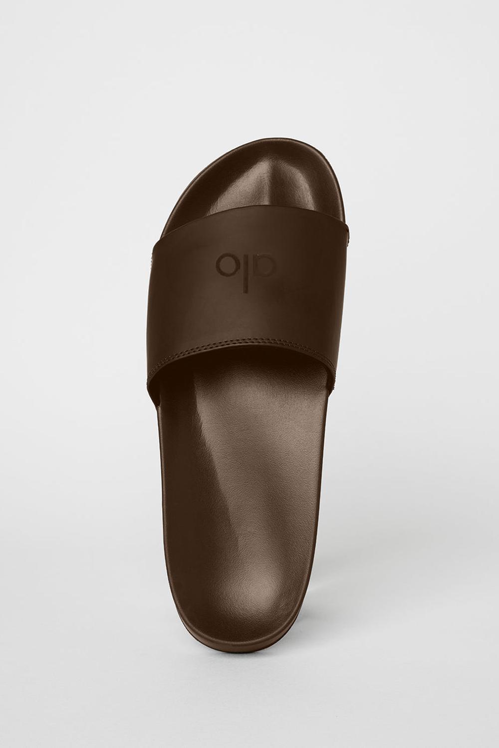 Slide Alo Yoga Unisex It Slide Mujer Espresso | Colombia  KFZL-07413