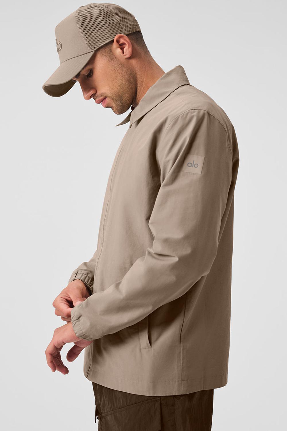 Sobrecamisa Alo Yoga Torrent Hombre Gravel | Colombia  VADQ-42968