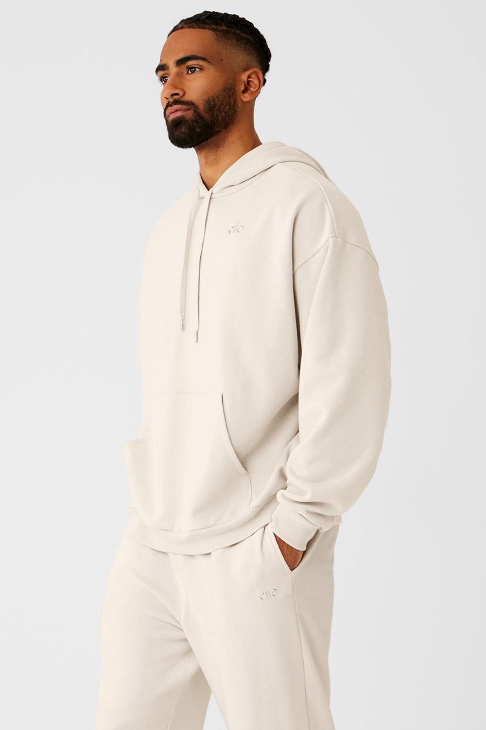 Sudadera con Capucha Alo Yoga Accolade Hombre Bone | Colombia  LYDT-52106