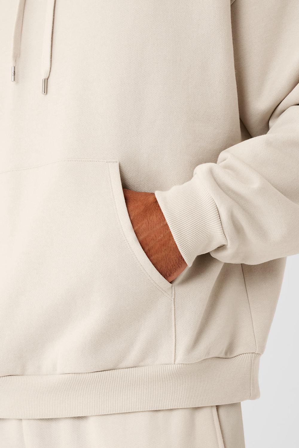 Sudadera con Capucha Alo Yoga Accolade Hombre Bone | Colombia  LYDT-52106