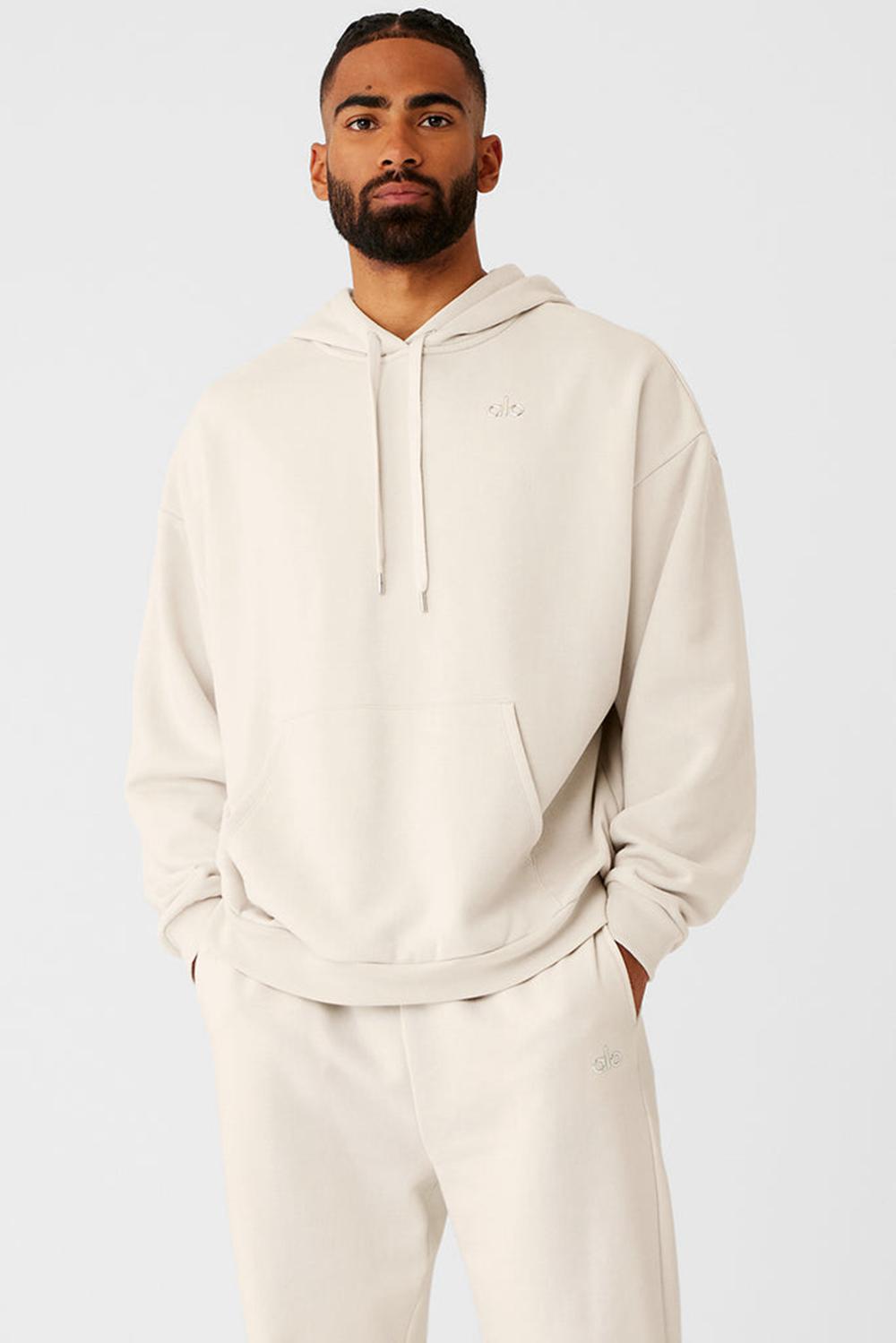 Sudadera con Capucha Alo Yoga Accolade Hombre Bone | Colombia  LYDT-52106