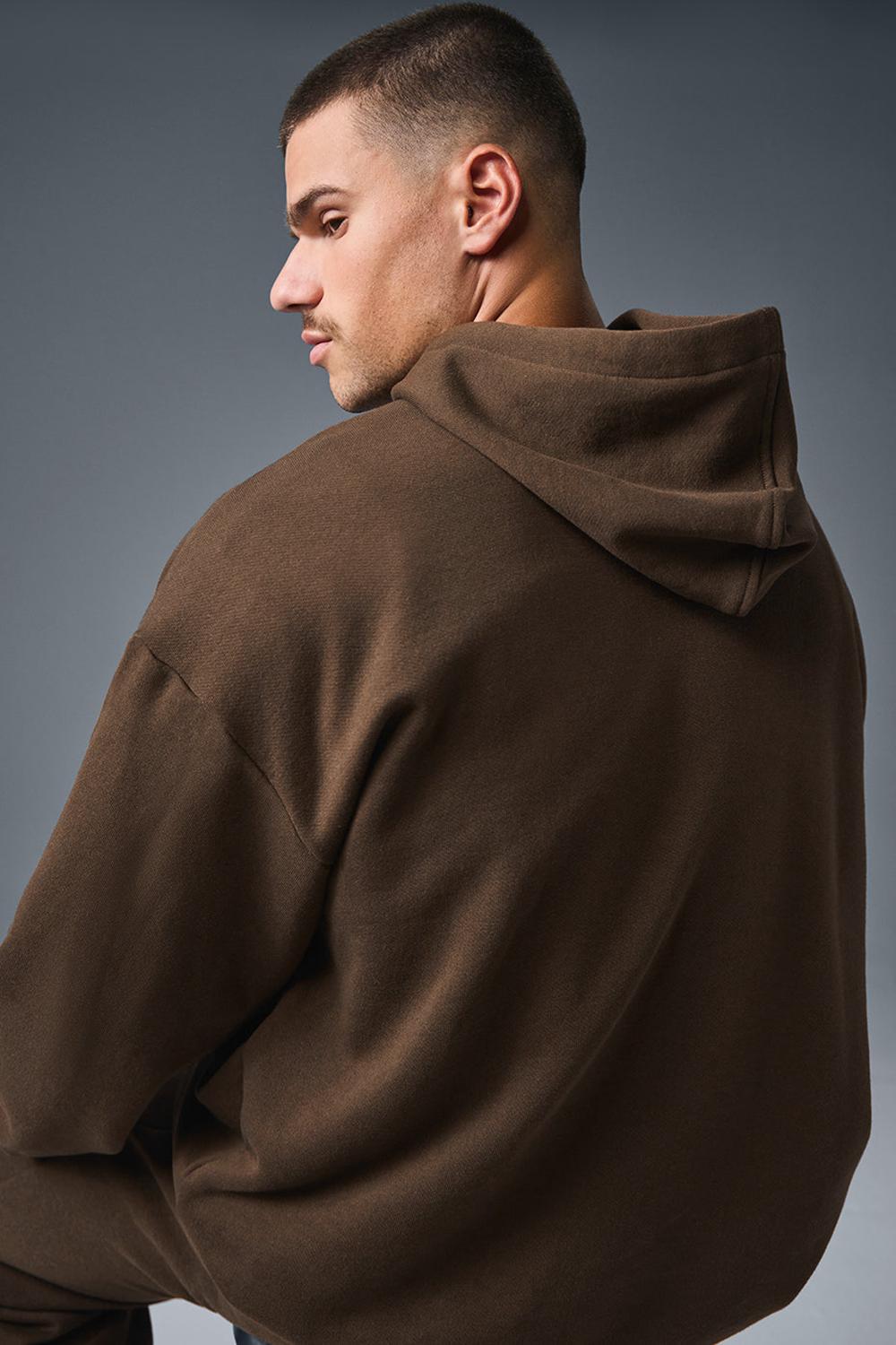 Sudadera con Capucha Alo Yoga Accolade Hombre Espresso | Colombia  HABZ-39741