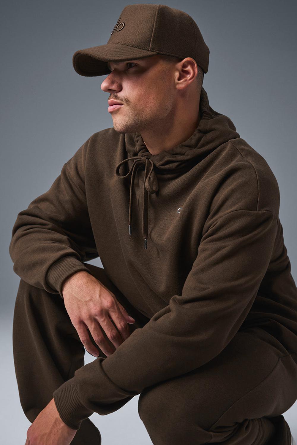 Sudadera con Capucha Alo Yoga Accolade Hombre Espresso | Colombia  HABZ-39741