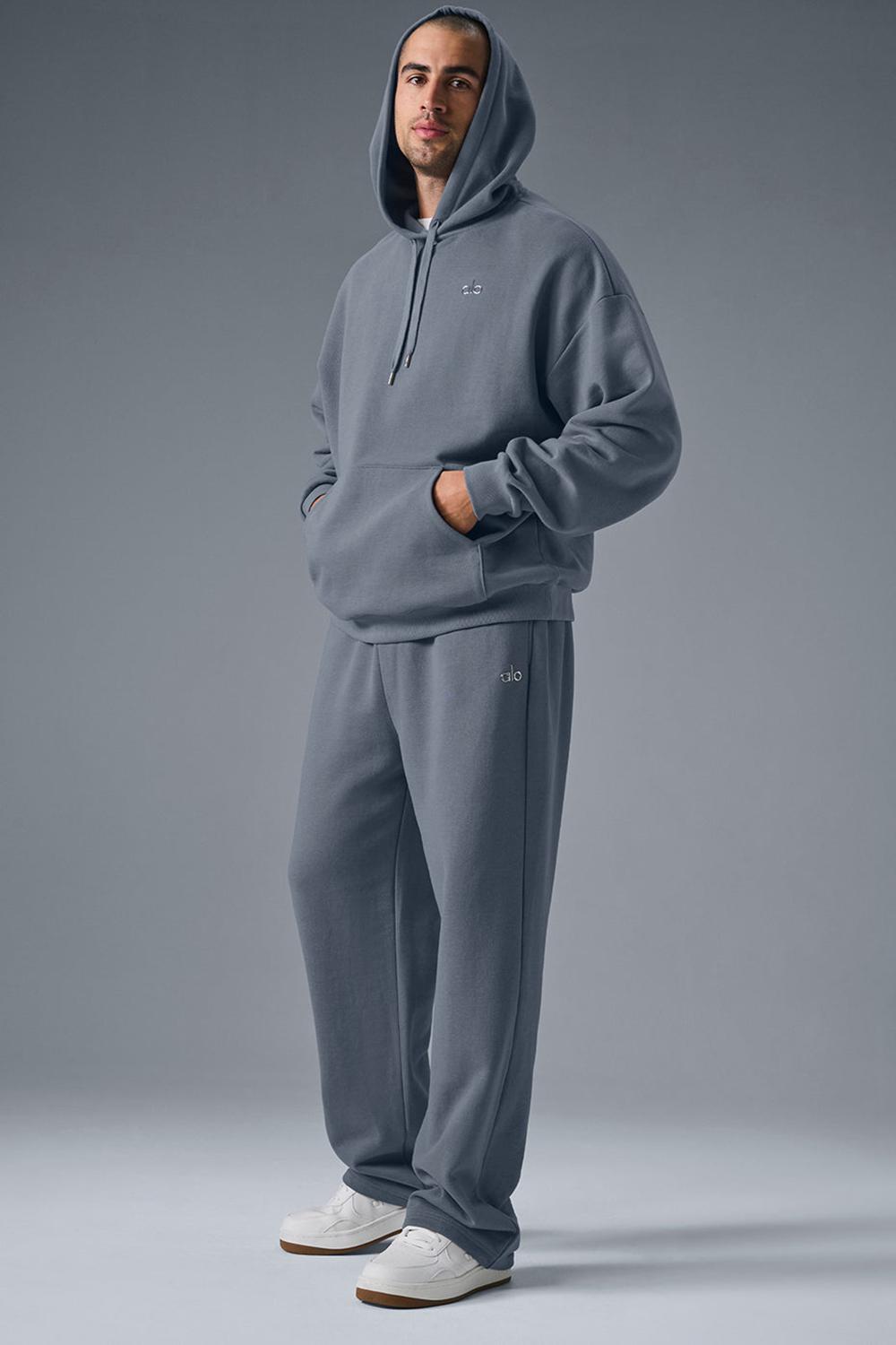 Sudadera con Capucha Alo Yoga Accolade Hombre Gris | Colombia  QLHZ-01953