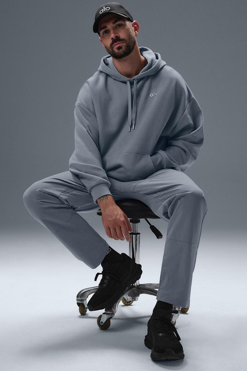 Sudadera con Capucha Alo Yoga Accolade Hombre Gris | Colombia  QLHZ-01953