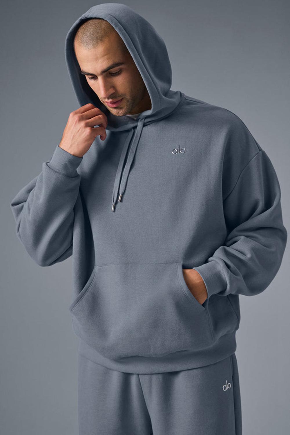 Sudadera con Capucha Alo Yoga Accolade Hombre Gris | Colombia  QLHZ-01953