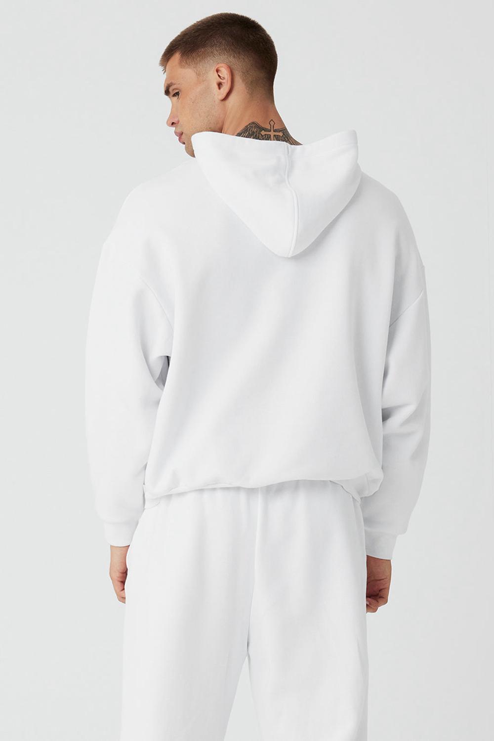 Sudadera con Capucha Alo Yoga Accolade Hombre Blancas | Colombia  LOCH-15649