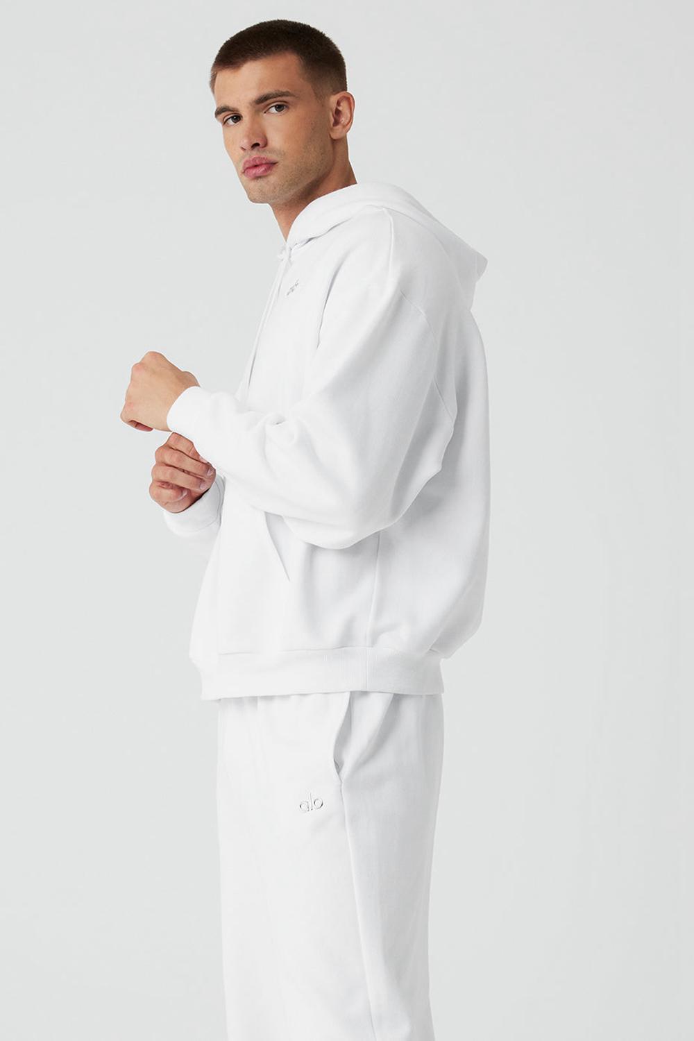 Sudadera con Capucha Alo Yoga Accolade Hombre Blancas | Colombia  LOCH-15649