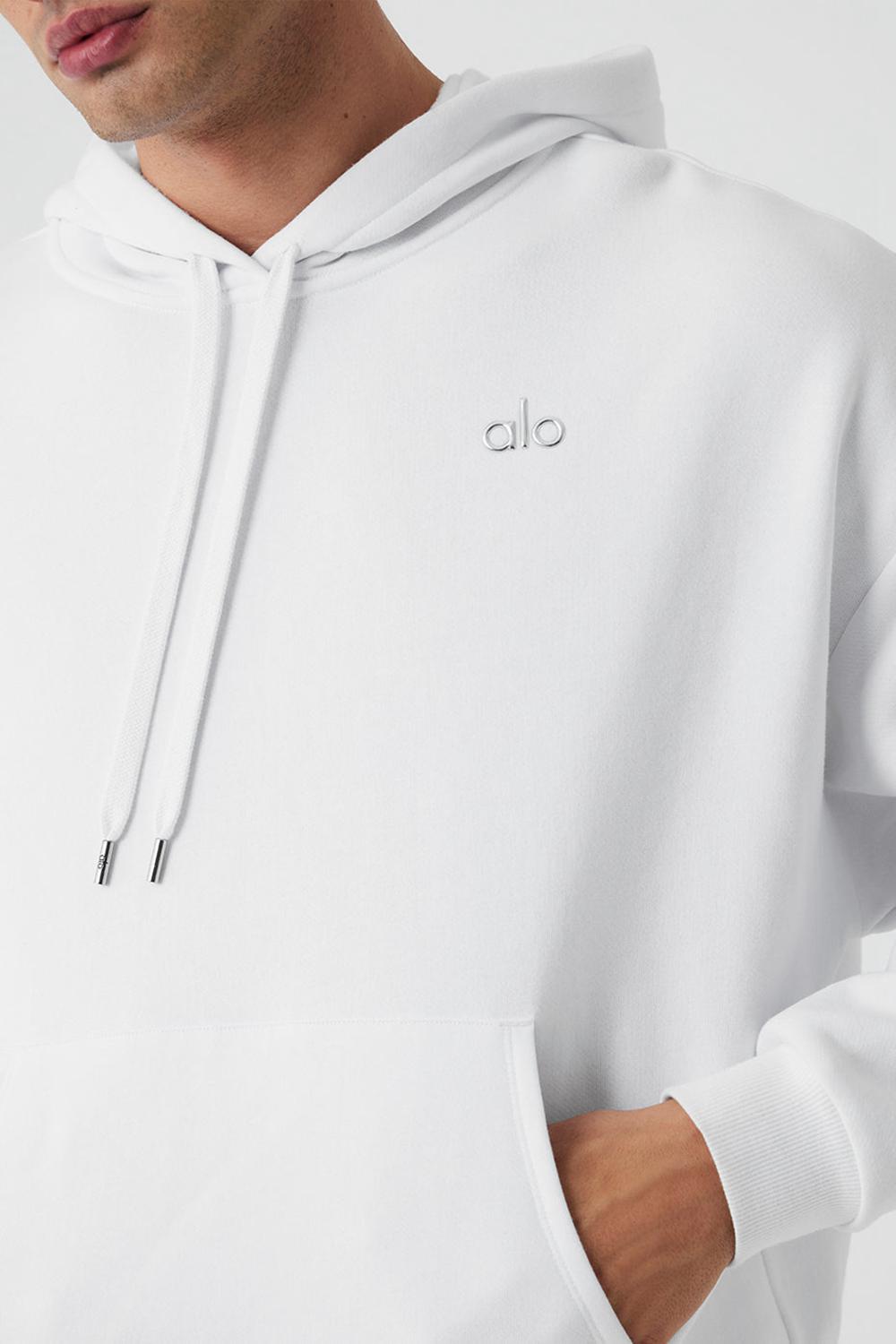 Sudadera con Capucha Alo Yoga Accolade Hombre Blancas | Colombia  LOCH-15649