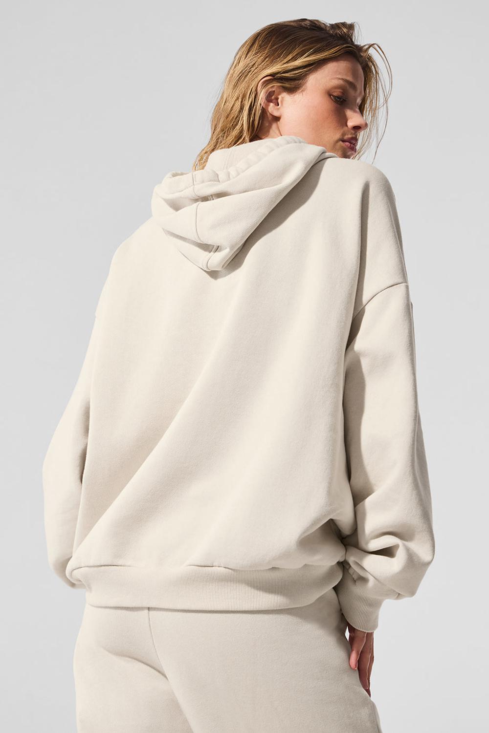 Sudadera con Capucha Alo Yoga Accolade Mujer Bone | Colombia  GCJE-68507