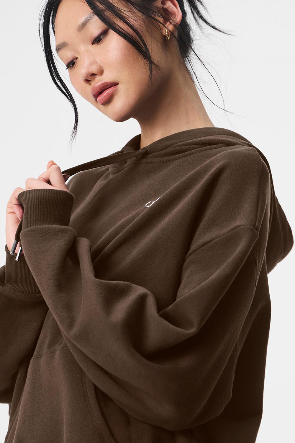 Sudadera con Capucha Alo Yoga Accolade Mujer Espresso | Colombia  XEZC-23451