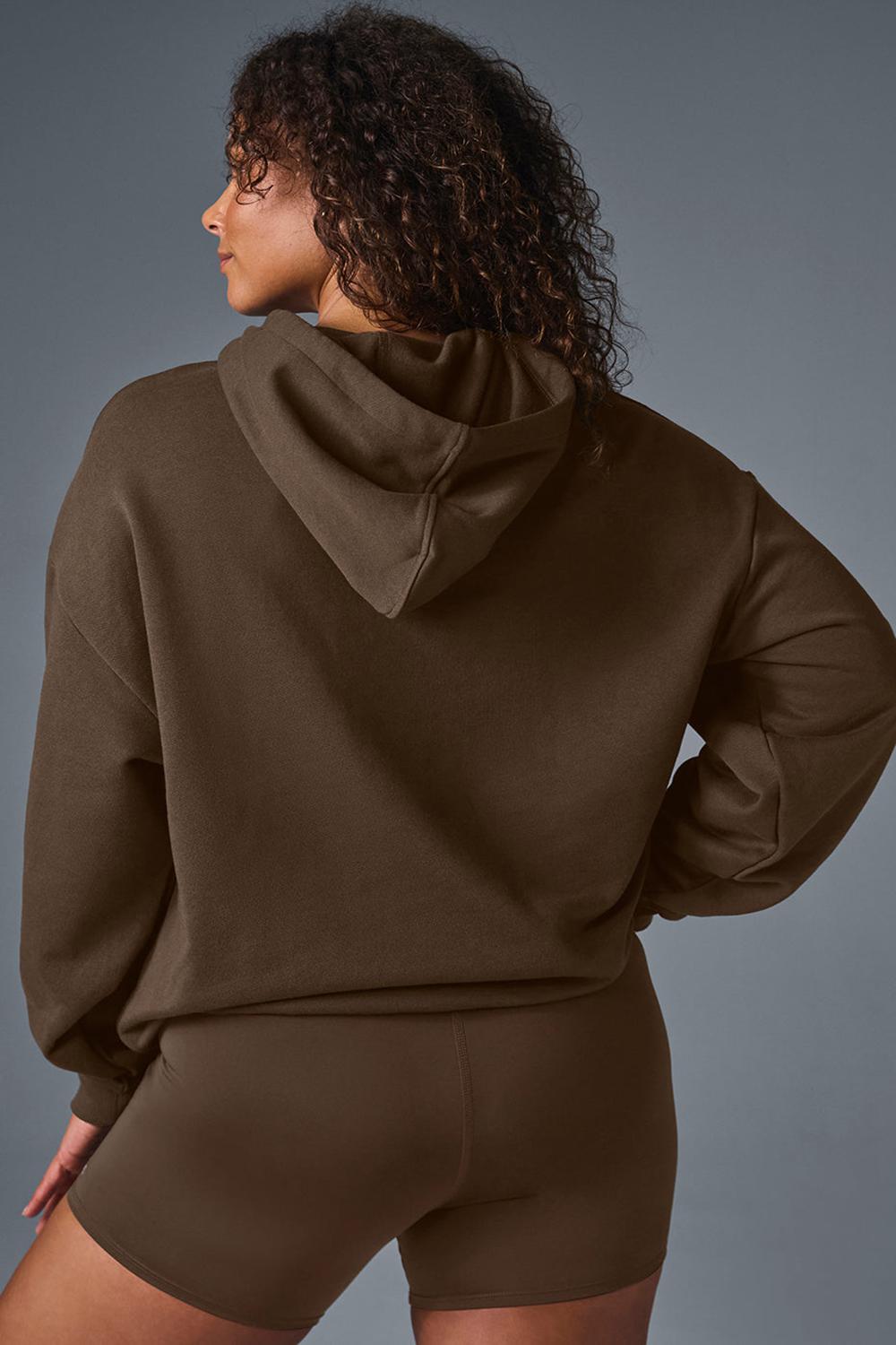 Sudadera con Capucha Alo Yoga Accolade Mujer Espresso | Colombia  XEZC-23451