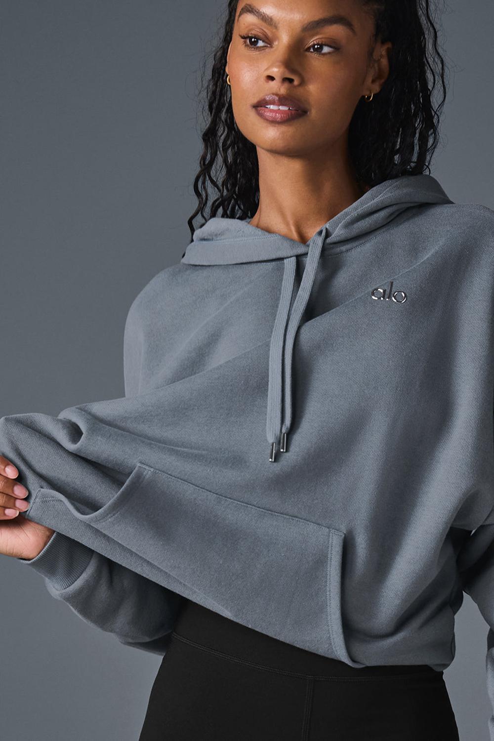 Sudadera con Capucha Alo Yoga Accolade Mujer Gris | Colombia  SWNG-36170