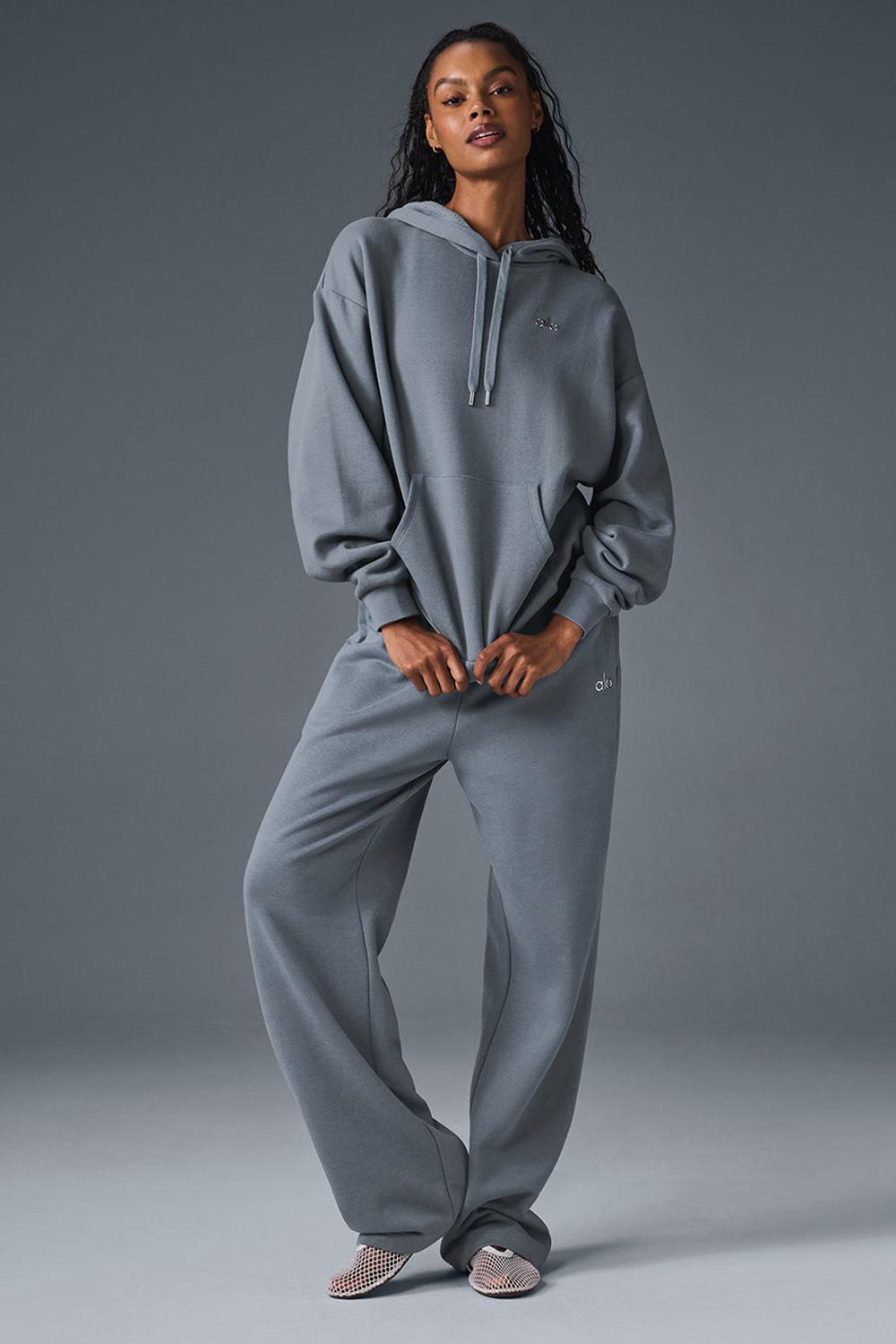 Sudadera con Capucha Alo Yoga Accolade Mujer Gris | Colombia  SWNG-36170