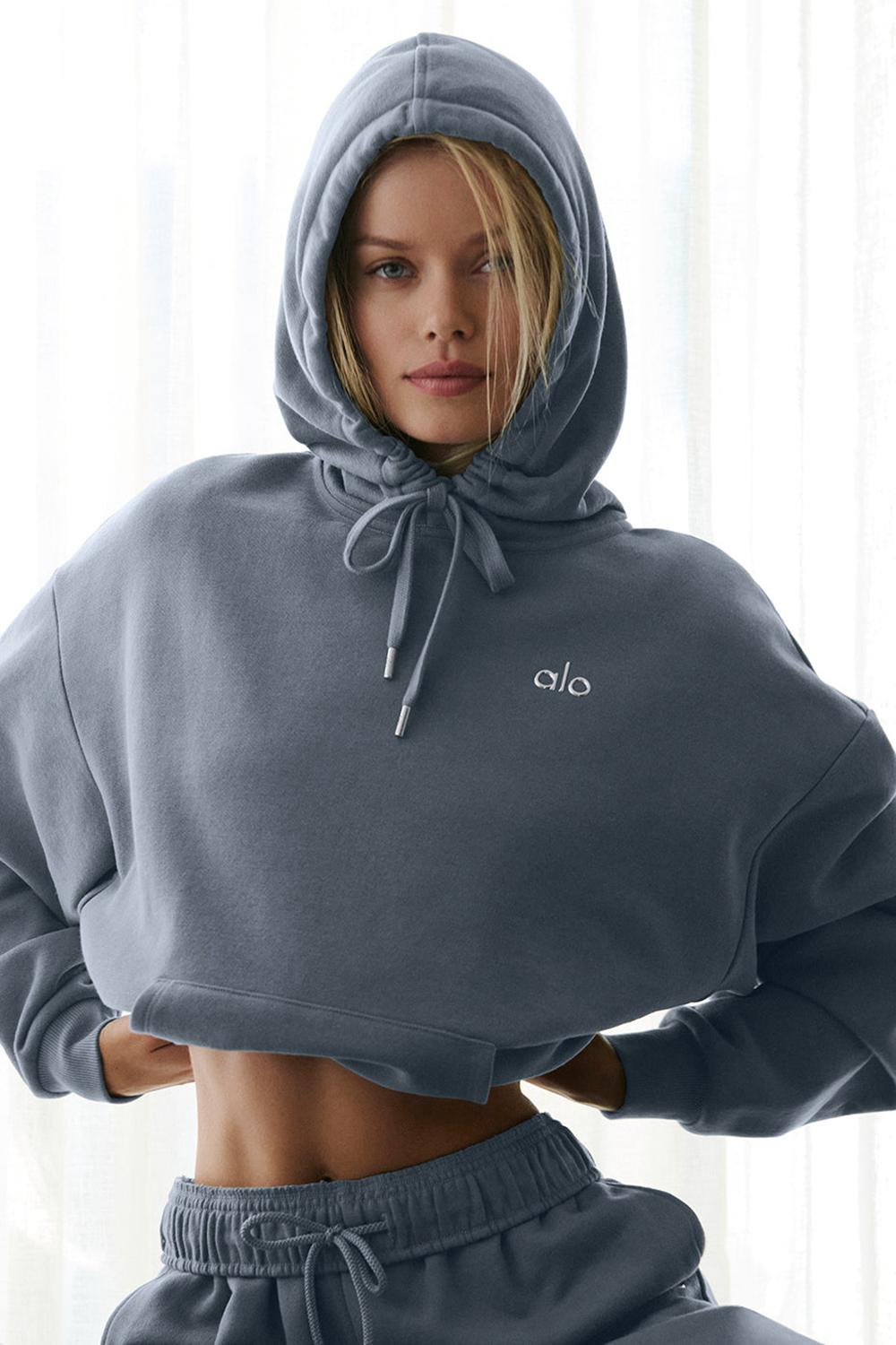 Sudadera con Capucha Alo Yoga Accolade Mujer Gris | Colombia  SWNG-36170