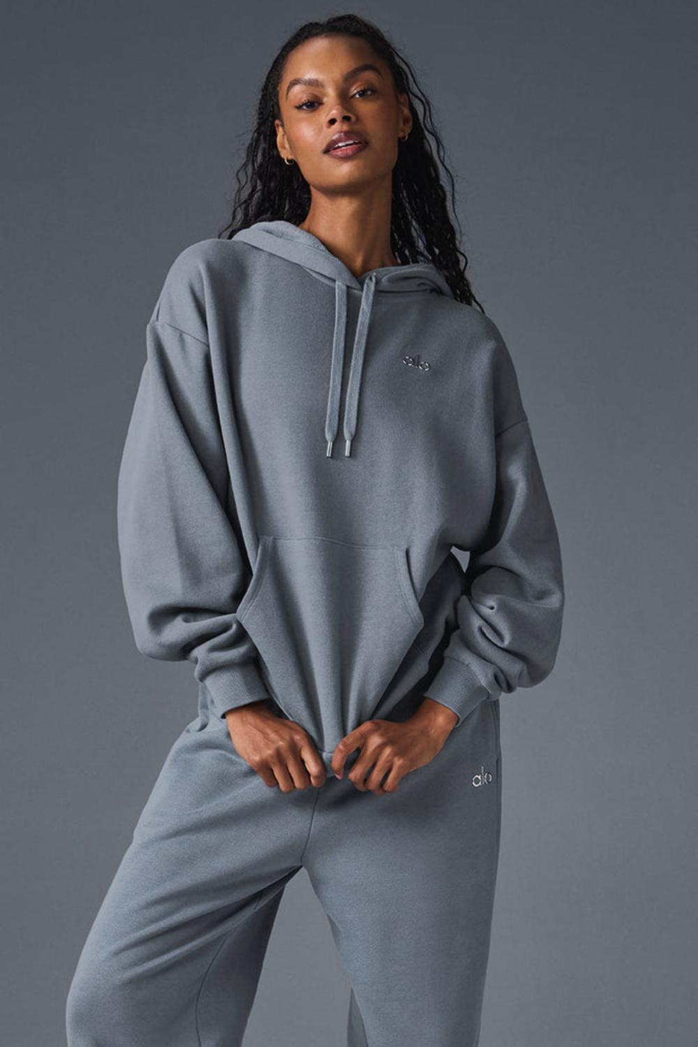 Sudadera con Capucha Alo Yoga Accolade Mujer Gris | Colombia  SWNG-36170