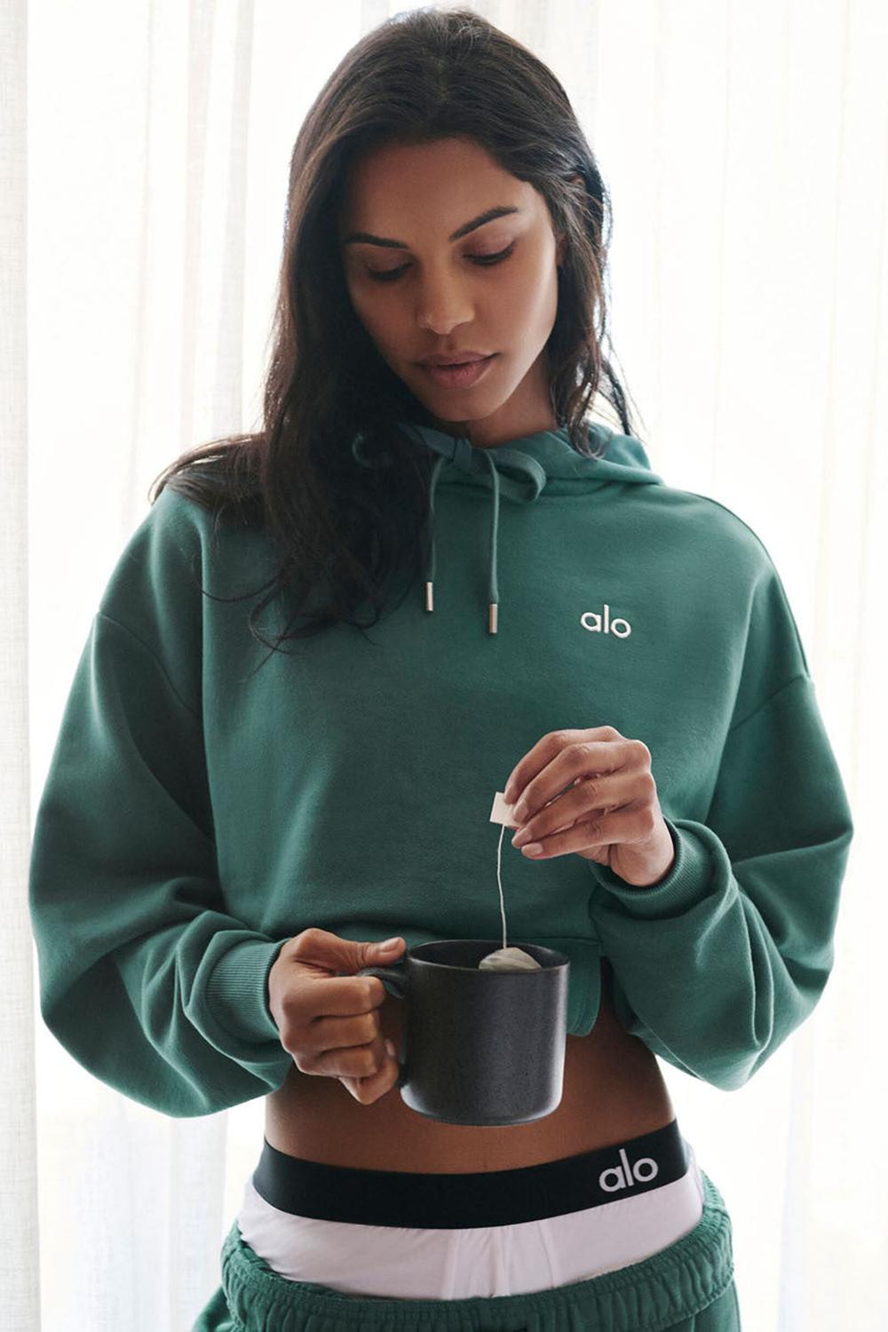 Sudadera con Capucha Alo Yoga Accolade Mujer Winter Ivy | Colombia  TQDG-91678