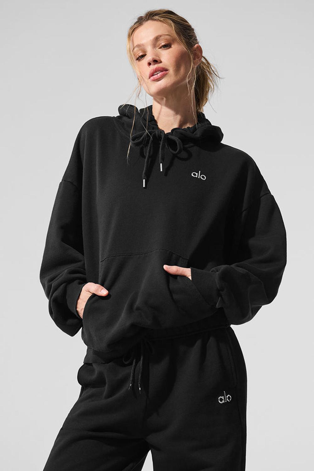 Sudadera con Capucha Alo Yoga Accolade Mujer Negras | Colombia  PGZR-59760