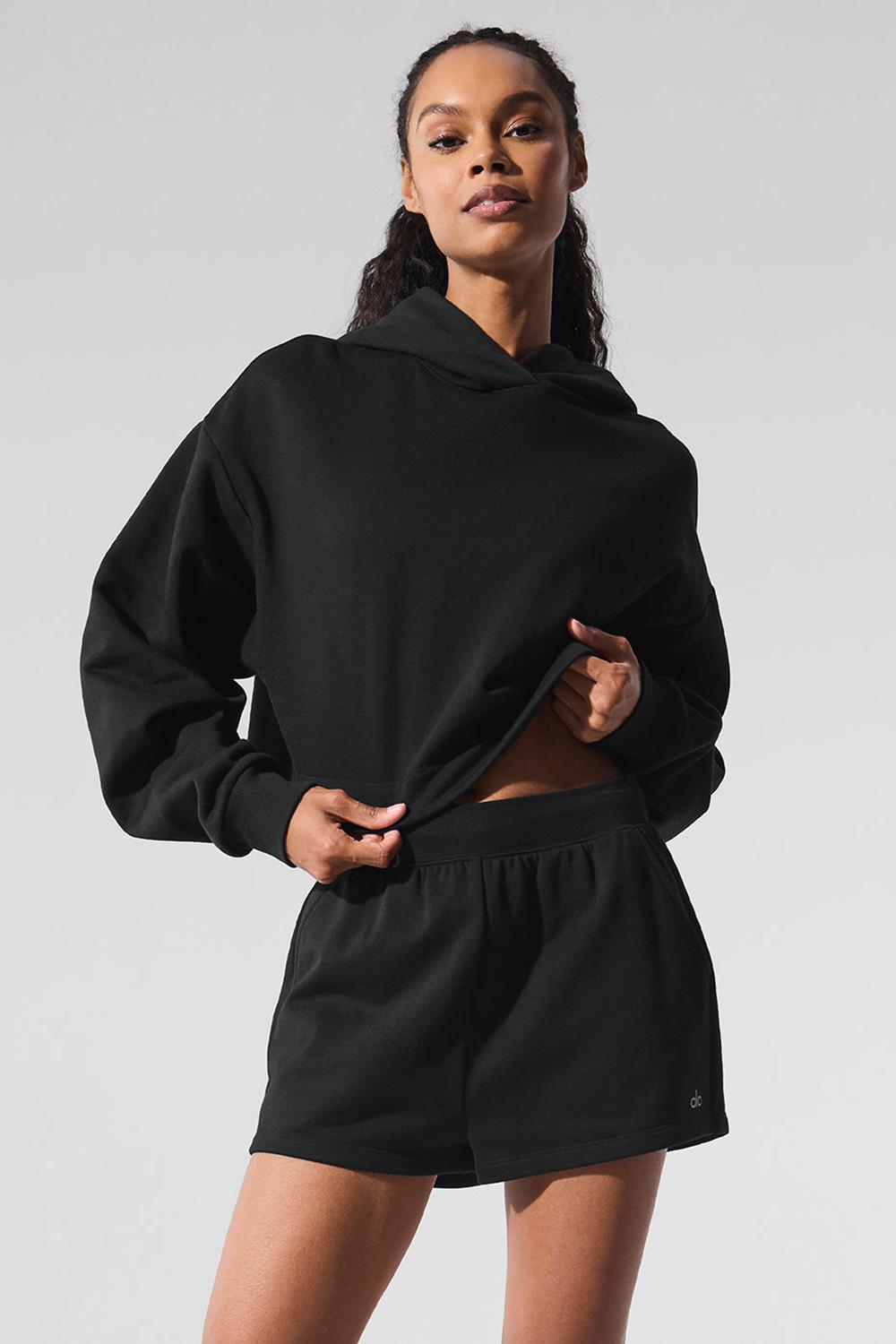 Sudadera con Capucha Alo Yoga Bae Mujer Negras | Colombia  GCRE-45326