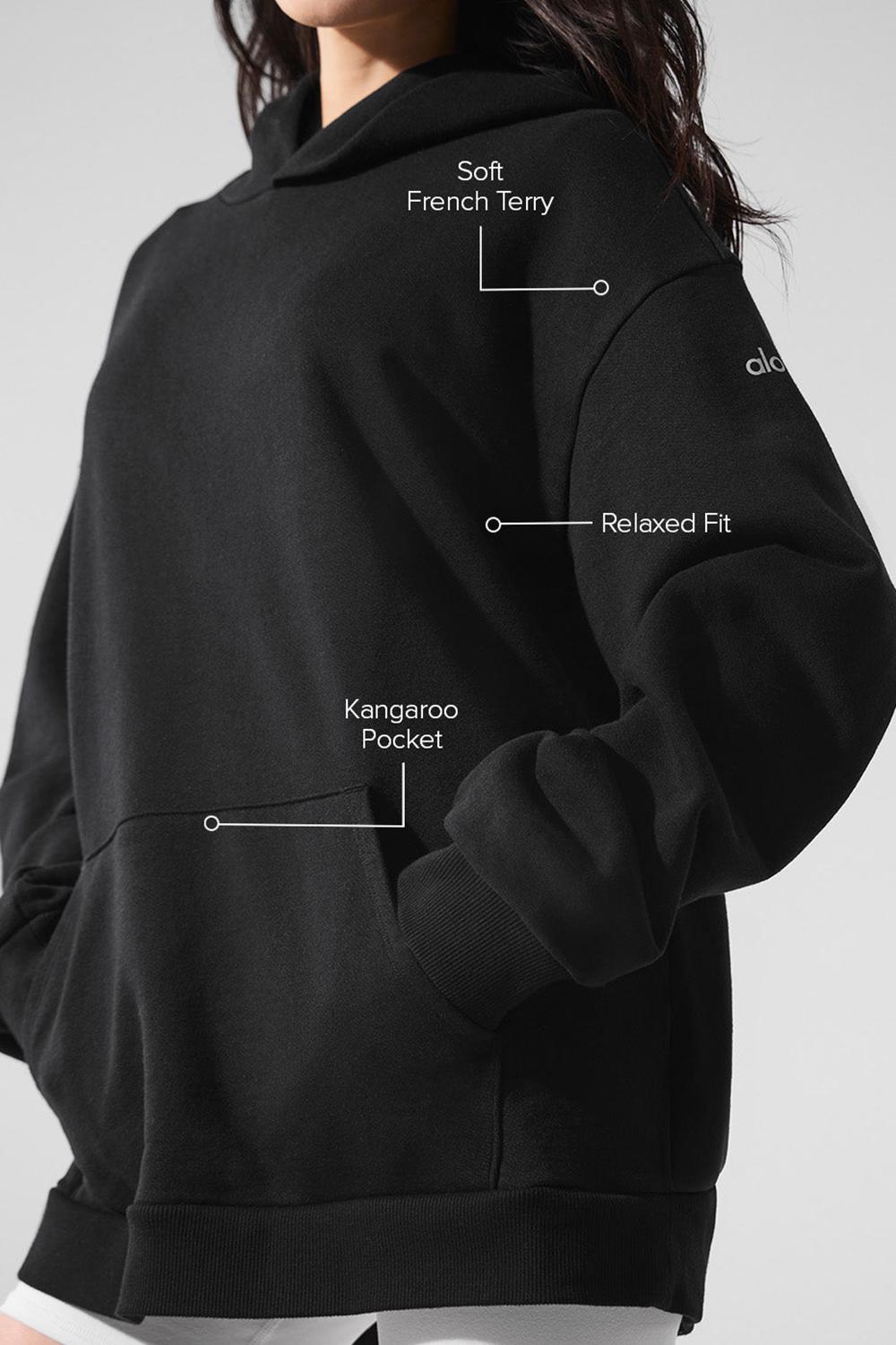 Sudadera con Capucha Alo Yoga Chill Mujer Negras | Colombia  VNGW-25170